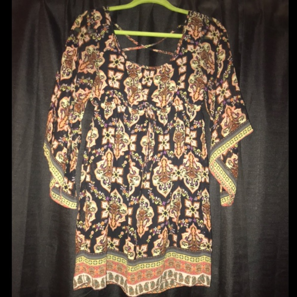 Bohemian 70s dress
